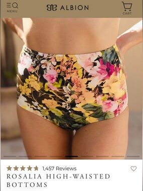 Albion Rosalia High Waisted Bottoms Size Small